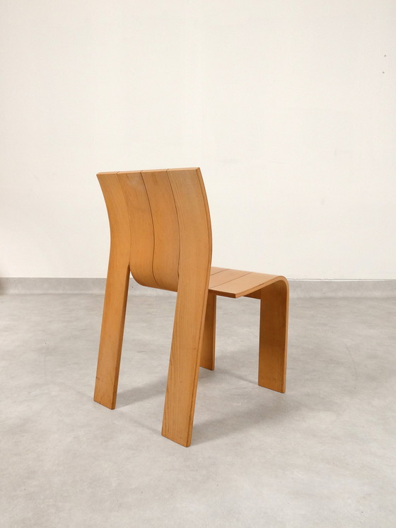 Image 1 of Gijs Bakker 'Strip' Stoelen Voor Castelein 