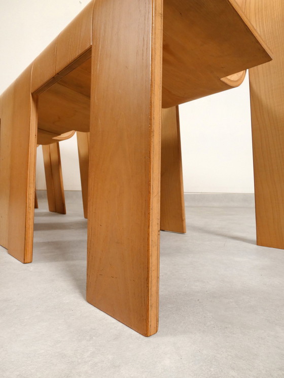 Image 1 of Gijs Bakker 'Strip' Stoelen Voor Castelein 