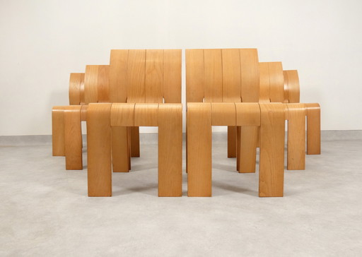 Gijs Bakker 'Strip' Stoelen Voor Castelein 