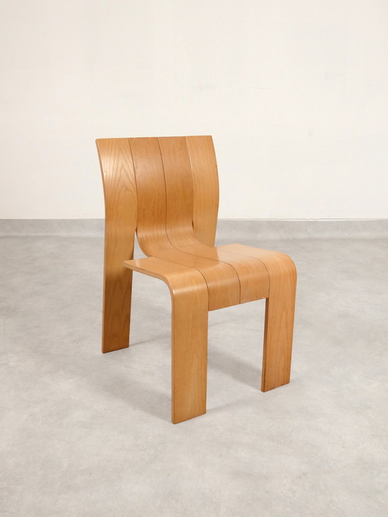 Image 1 of Gijs Bakker 'Strip' Stoelen Voor Castelein 