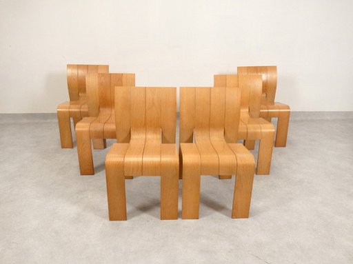 Gijs Bakker 'Strip' Stoelen Voor Castelein 