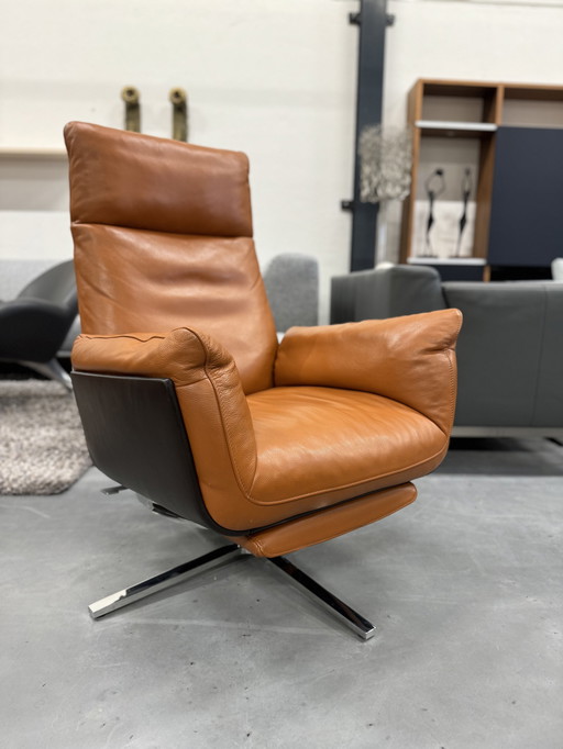 FSM Shelby Relax fauteuil bruin leer 