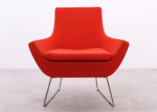 Swedese Happy Easy Low Back Fauteuil Oranje