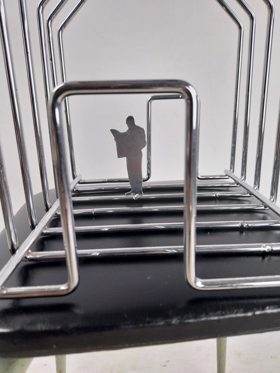 Image 1 of 1 X Magazine Rack.  Model "The Architect " 1980'S 