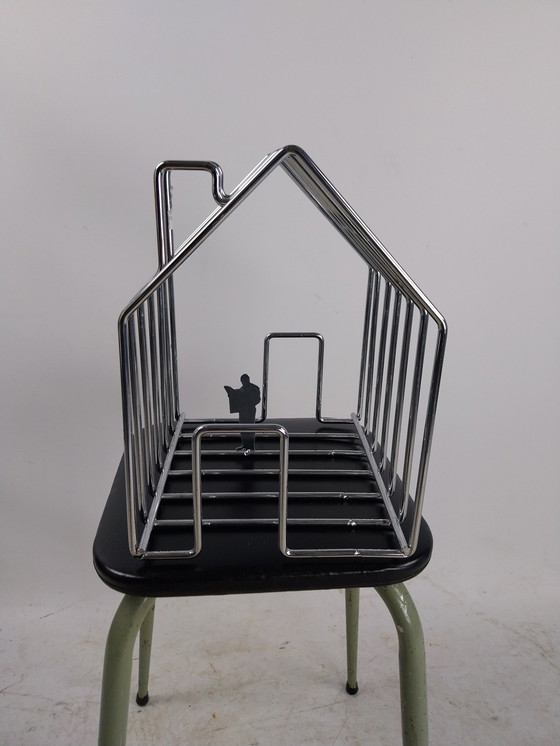 Image 1 of 1 X Magazine Rack.  Model "The Architect " 1980'S 