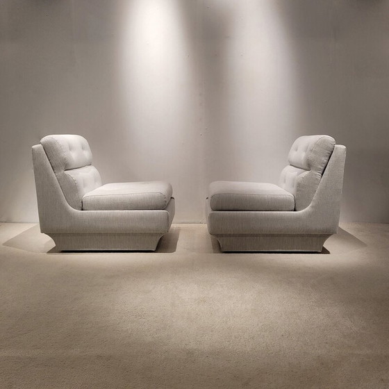 Image 1 of Paar vintage Airborne fauteuils, Frankrijk 1970