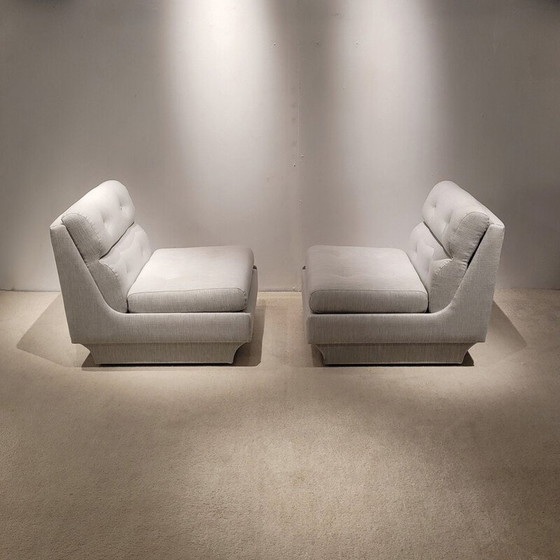 Image 1 of Paar vintage Airborne fauteuils, Frankrijk 1970