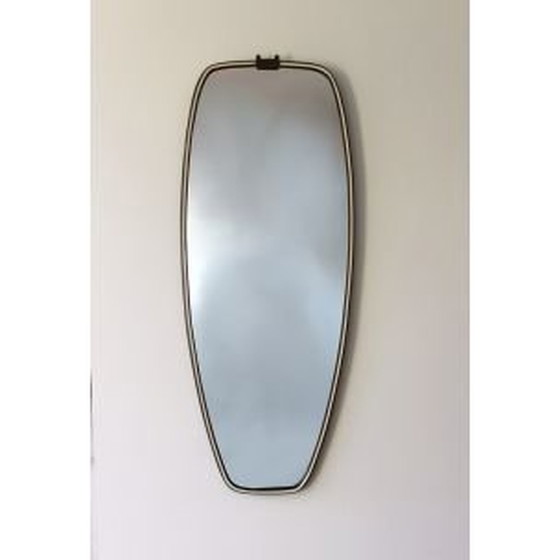 Image 1 of Vintage zwart-wit spiegel, 1960