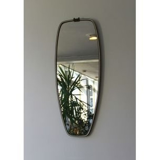 Image 1 of Vintage zwart-wit spiegel, 1960