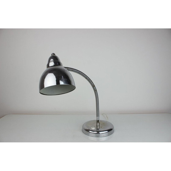 Image 1 of Vintage chromen tafellamp, Tsjecho-Slowakije 1950
