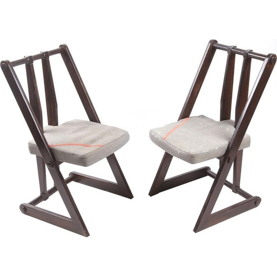 Image 1 of Paar vintage stoelen, Tsjecho-Slowakije 1970