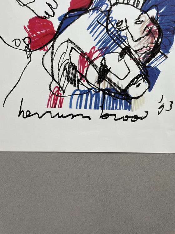 Image 1 of Offset litho Herman brood - Roy orbison 50x60