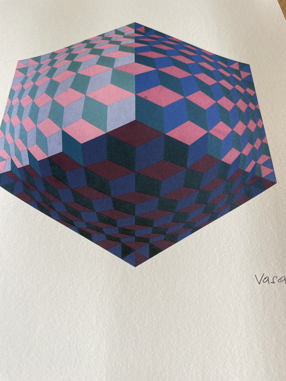 Image 1 of Victor Vasarely (1906-1997), Op Art Limited Edition Litograph