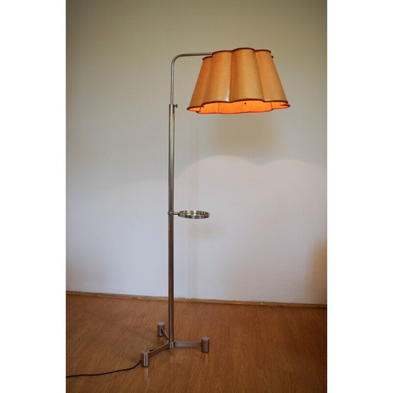 Image 1 of Vintage Art Deco nikkel vloerlamp, 1930