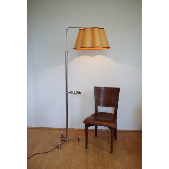 Image 1 of Vintage Art Deco nikkel vloerlamp, 1930