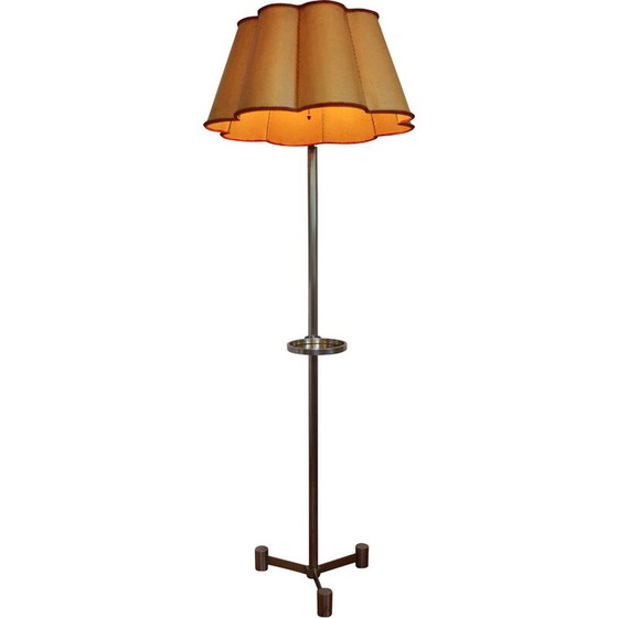 Image 1 of Vintage Art Deco nikkel vloerlamp, 1930