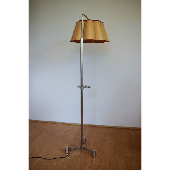 Image 1 of Vintage Art Deco nikkel vloerlamp, 1930