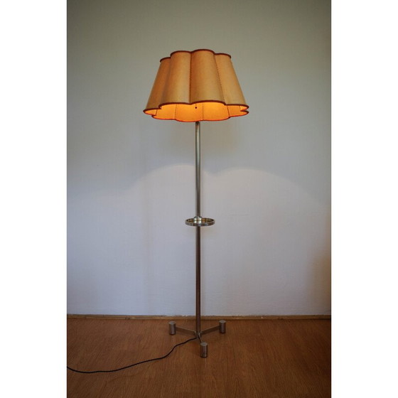 Image 1 of Vintage Art Deco nikkel vloerlamp, 1930