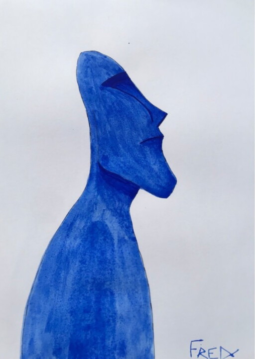 Bleu Moai - Frédéric Cadiou