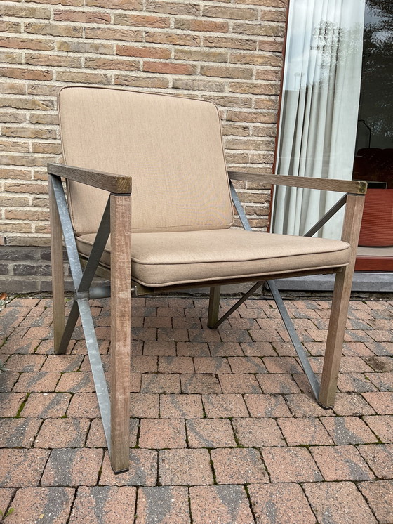 Image 1 of Bent Krogh Tuintafel, 4 Armstoelen Met Zit En Rugkussens Xylofon