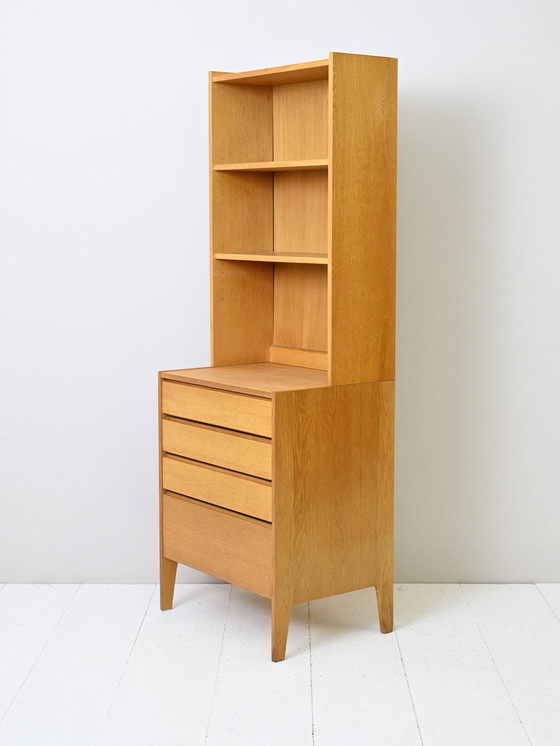 Image 1 of Scandinavische eiken boekenkast