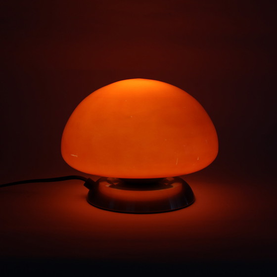 Image 1 of Space Age oranje paddestoel lamp