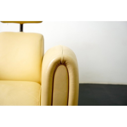 Vintage DS-57 koeienhuid fauteuil van Franz Romero voor De Sede, Zwitserland