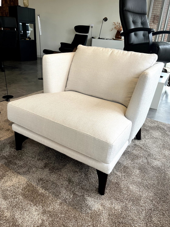 Image 1 of Witte bank en witte fauteuil van Bw