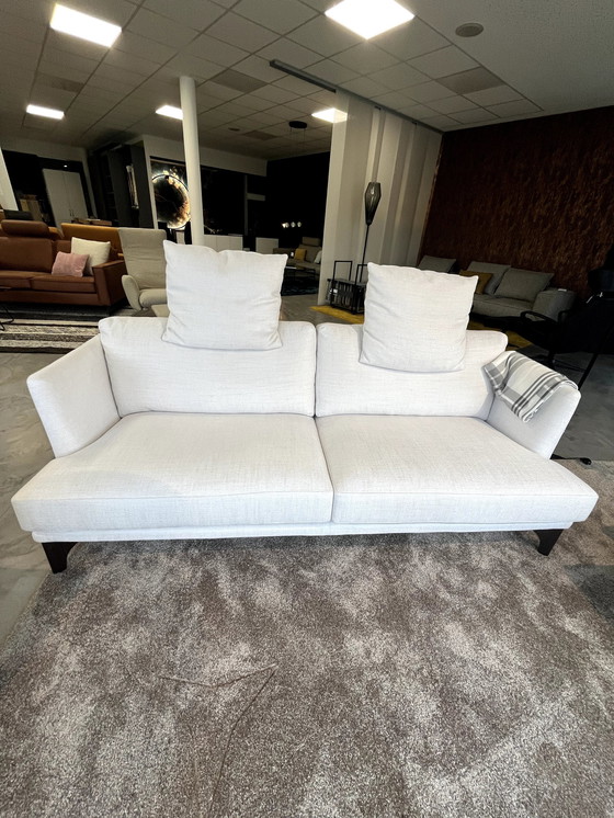 Image 1 of Witte bank en witte fauteuil van Bw