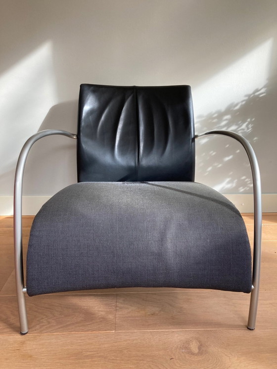 Image 1 of 2x Montis Lomas Fauteuil Leer/Stof