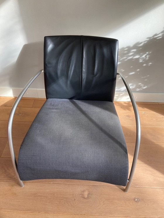 Image 1 of 2x Montis Lomas Fauteuil Leer/Stof