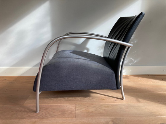 Image 1 of 2x Montis Lomas Fauteuil Leer/Stof