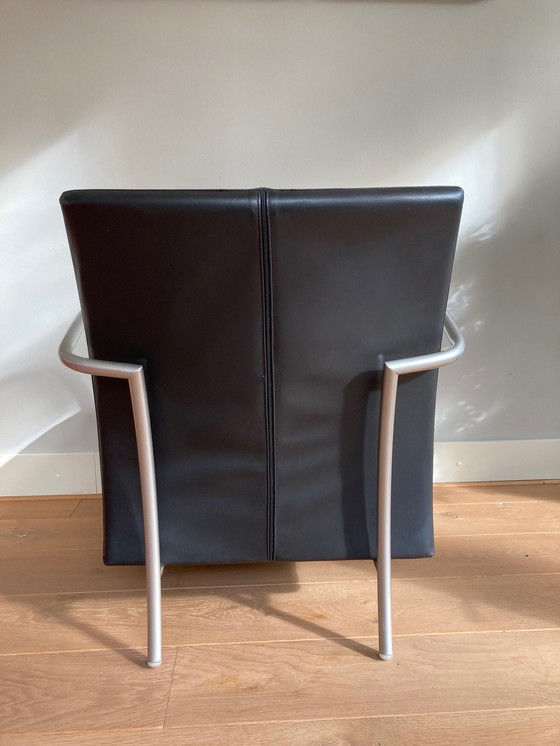 Image 1 of 2x Montis Lomas Fauteuil Leer/Stof