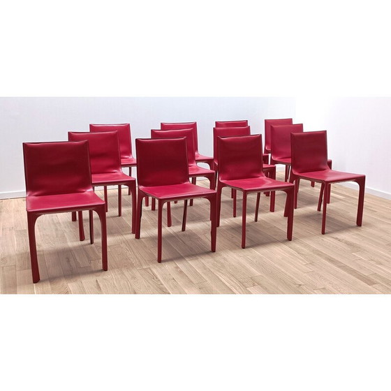 Image 1 of Vintage stoel van hout en leer