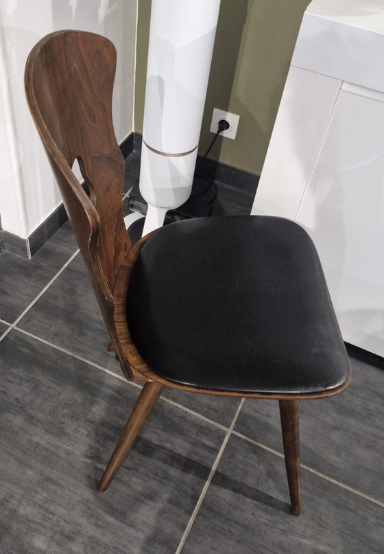 Image 1 of Suite van 10 Baumann Bistro Stoelen Model "Gentiane" Vintage, jaren 1960