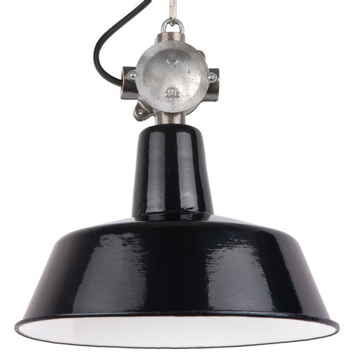 Vintage hanglamp van staal en bakeliet, Polen 1960