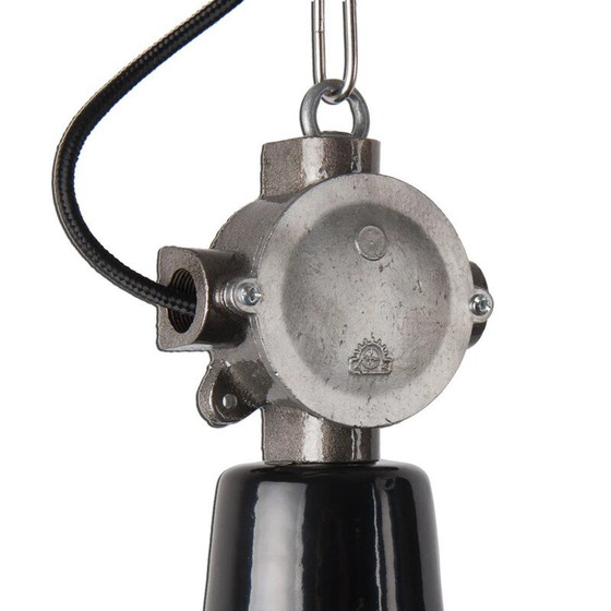 Image 1 of Vintage hanglamp van staal en bakeliet, Polen 1960