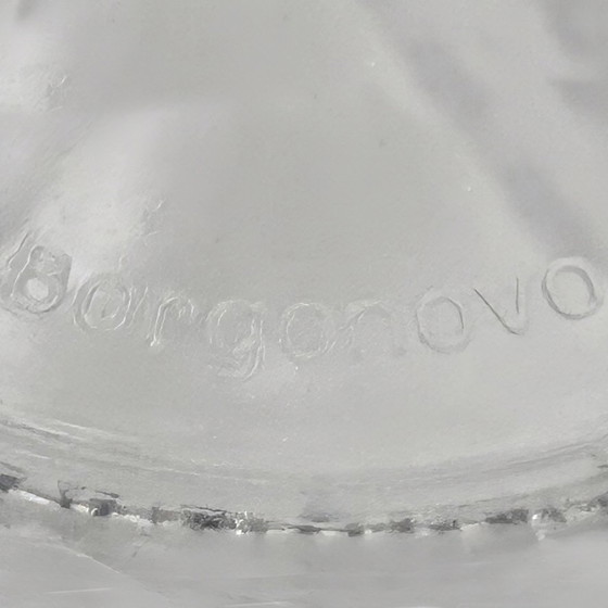 Image 1 of Vintage Italiaanse Borgonovo glazen vaas 1950's