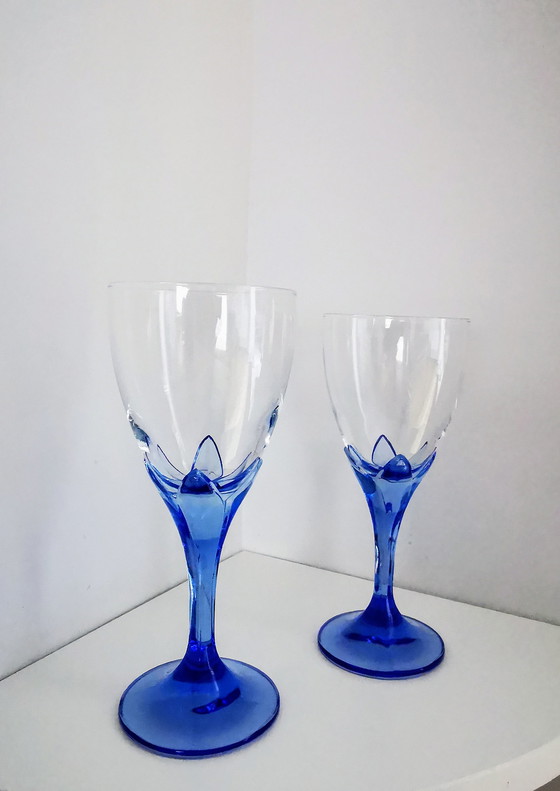 Image 1 of Bormioli Rocco Saphire Blue Wijnglazen 2X
