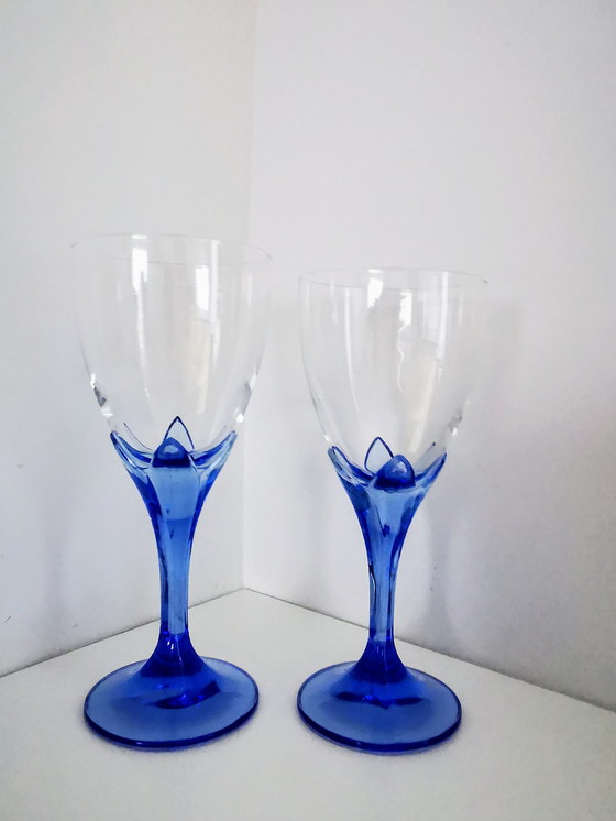 Image 1 of Bormioli Rocco Saphire Blue Wijnglazen 2X