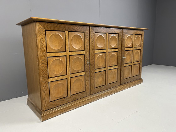 Image 1 of Grafisch brutalistische credenza, jaren 1970