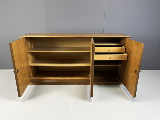 Image 1 of Grafisch brutalistische credenza, jaren 1970