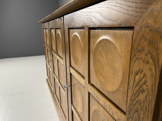 Image 1 of Grafisch brutalistische credenza, jaren 1970