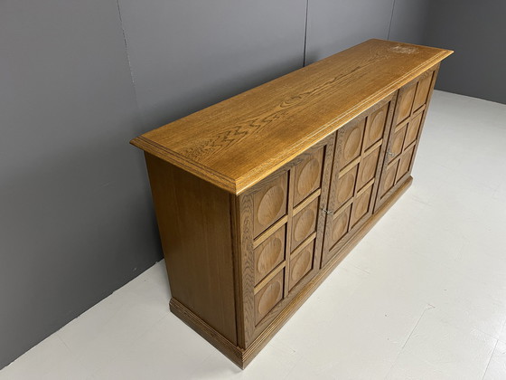 Image 1 of Grafisch brutalistische credenza, jaren 1970