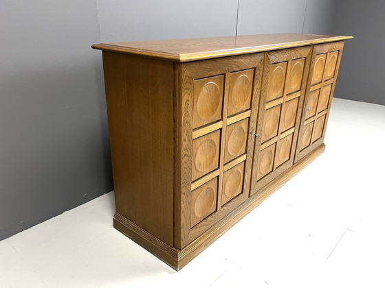 Image 1 of Grafisch brutalistische credenza, jaren 1970