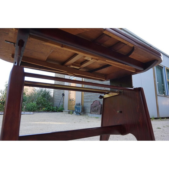 Image 1 of Vintage mahoniehouten uitschuifbare lift eettafel