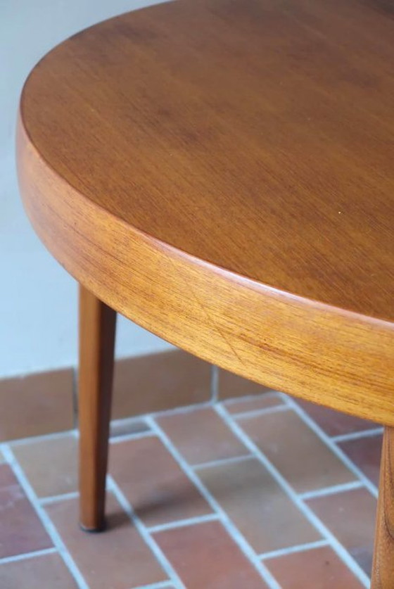 Image 1 of 70'S Scandinavische ronde uitschuifbare tafel