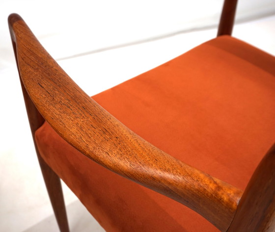 Image 1 of Set van 2 Gustav Bahus Bambi Teakhouten Stoelen Door Rolf Rastad & Adolf Relling, 1960