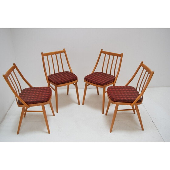 Image 1 of Set van 4 eetkamerstoelen uit de Mid Century van Antonín Šuman 1980