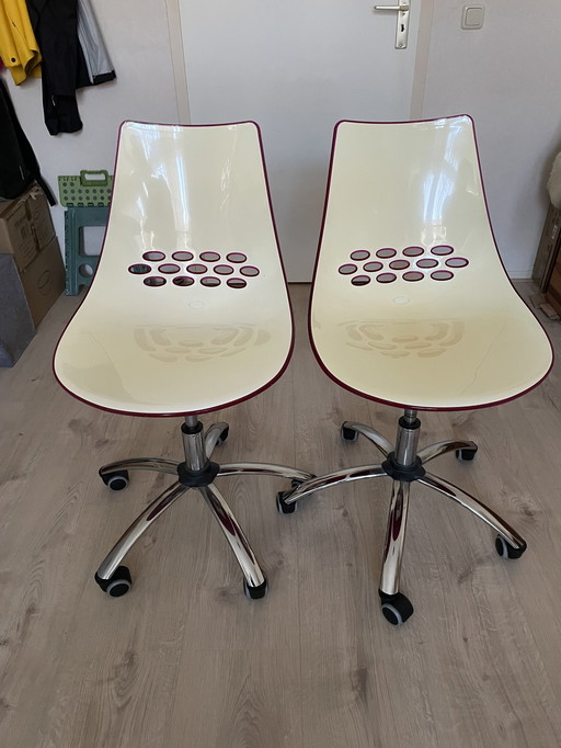 2 X Bureaustoel Italiaans Design